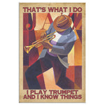 Trumpet Loves Prints That_S What I Do I Play Trumpet Vintage Wall Art Gifts Frame Canvas All Size