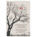 Van Morrison Have I Told You Lately Lyric Tree Bird Frame Canvas All Size