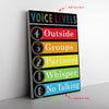 Voice Levels Poster Frame Canvas All Size