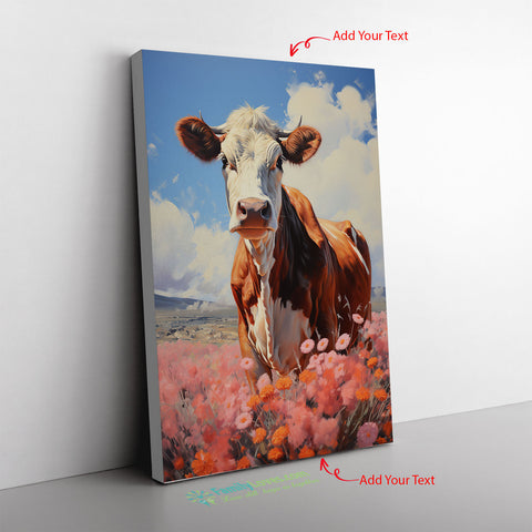 Wagyu Cow Depicting A Dairy Cow Capturing Canvas Full Size