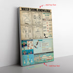 Water Skiing Knowledge Canvas Wall All Size