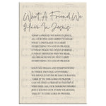 What A Friend We Have In Jesus Frame Canvas All Size