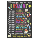 When You Enter This Library Frame Canvas All Size
