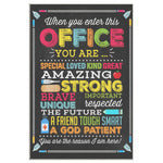 When You Enter This Office Black Frame Canvas All Size