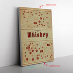 Whiskey Varieties Canvas Wall All Size