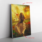 White Girl And Jesus Frame Canvas All Size