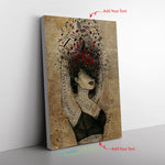 Wine Woman Music Beautiful Frame Canvas All Size