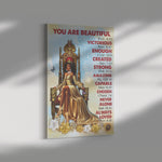 You Are Beautiful Victorious Frame Canvas All Size