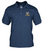 Never underestimate an old man who has a dd 214 u.s veterans men's polo shirt