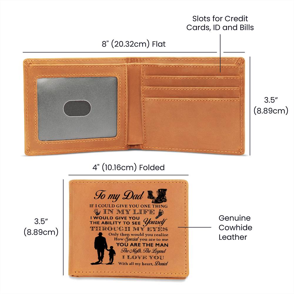 YOU ARE THE MAN ThE MYTH THE LEGEND Gifts For Father's Day Personalized Name Graphic Leather Wallet