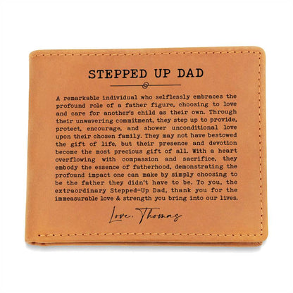 A Remarkable Individual Who Selflessly Gifts For Father's Day Personalized Name Graphic Leather Wallet