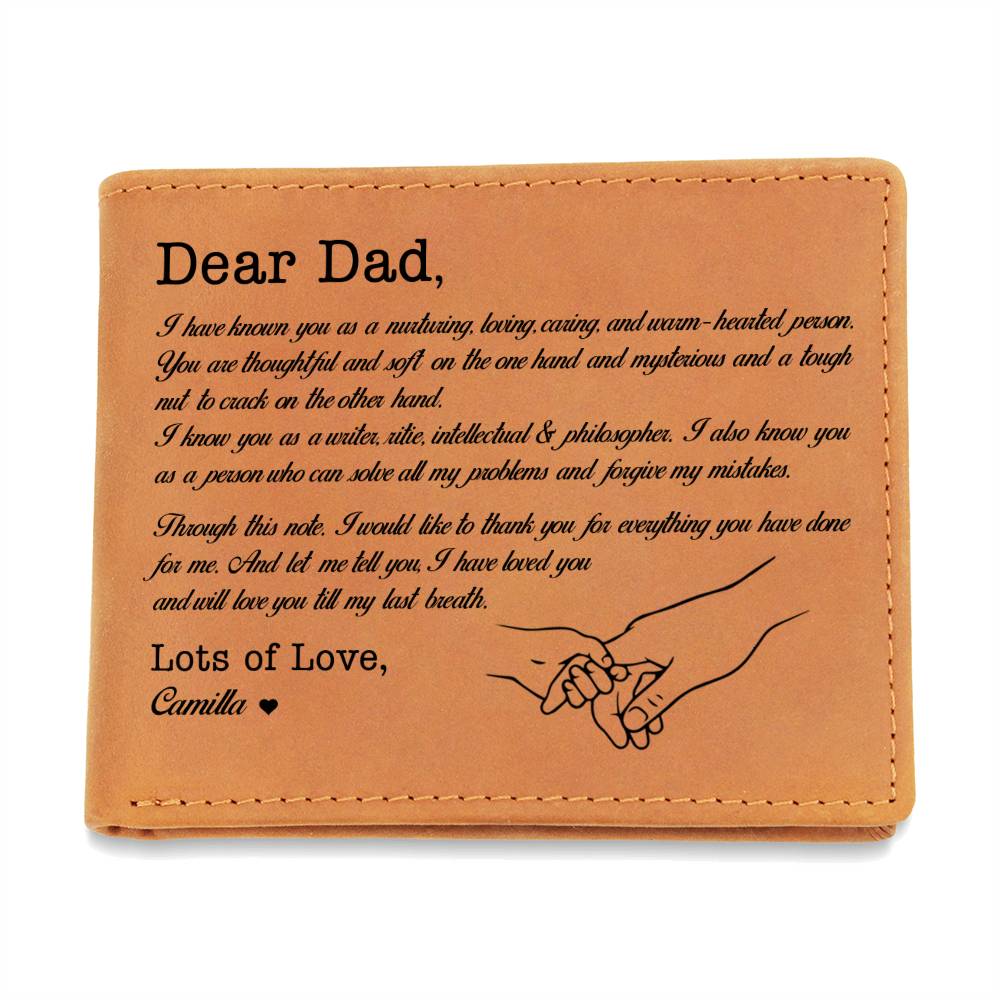 I Have Known You As A Nurturing Gifts For Father's Day Birthday Gift Idea Personalized Name Graphic Leather Wallet