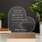 YOU'RE THE only one I wait TO ANNOY FOR THE REST of my life Custom Name Engraved Acrylic Heart Plaque