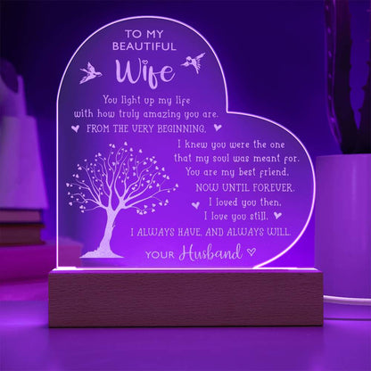 I Loved You Then I Love You Still Personalized Name Engraved Acrylic Heart Plaque