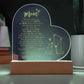 There Is No Other Love Like The Love Gifts For Mother's Day Personalized Name Engraved Acrylic Heart Plaque