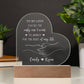YOU'RE THE only one I wait TO ANNOY FOR THE REST of my life Custom Name Engraved Acrylic Heart Plaque