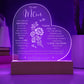 THANK YOU FOR ALL THE SPECIAL THINGS Gifts For Mother's Day Personalized Name Engraved Acrylic Heart Plaque