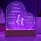 That We Have SHARED THE TEARS And LAUGHTER Gifts For Mother's Day Personalized Name Engraved Acrylic Heart Plaque