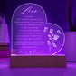 Custom Name  LOVE IS PATIENT LOVE IS KIND IT DOES NOT ENVY Engraved Acrylic Heart Plaque
