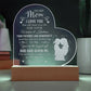 I Love You For All That You Do Gifts For Mother's Day Personalized Name Engraved Acrylic Heart Plaque