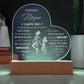 That We Have SHARED THE TEARS And LAUGHTER Gifts For Mother's Day Personalized Name Engraved Acrylic Heart Plaque