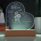 THANK YOU FOR ALL THE SPECIAL THINGS Gifts For Mother's Day Personalized Name Engraved Acrylic Heart Plaque