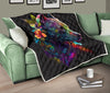 Pitbull Colorful Quilt Twin Queen King Size 117