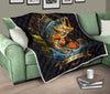 Peacock Bass Fishing Quilt Twin Queen King Size 108