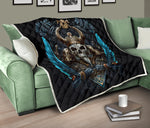 Skull Viking Quilt Twin Queen King Size 137