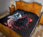 Love Heart Wolfs Quilt Twin Queen King Size 85