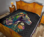 Pitbull Flower Quilt Twin Queen King Size 118