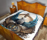 Eagle Us Navy Quilt Twin Queen King Size 59