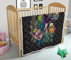 Pitbull Flower Quilt Twin Queen King Size 118