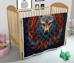 Native American Wolf Quilt Twin Queen King Size 95