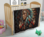 Indian Chief Warrior Quilt Twin Queen King Size 73