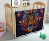 An Beautiful Owl Mandala Quilt Twin Queen King Size 8