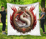 Dragon 3D Quilt Twin Queen King Size 44