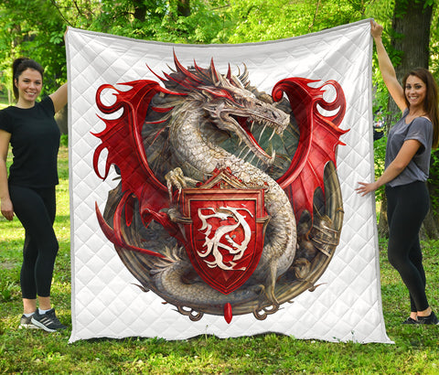 Dragon 3D Quilt Twin Queen King Size 42