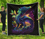 Dragon Colorful Quilt Twin Queen King Size 49