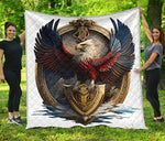 Eagle 3D Quilt Twin Queen King Size 56