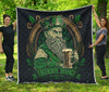 Irish Man With Beer Quilt Twin Queen King Size 75