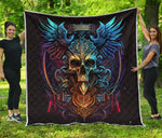 Skull 3D Quilt Twin Queen King Size 127