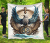 Eagle Us Navy Quilt Twin Queen King Size 59