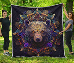 Bear Mandala Native American Quilt Twin Queen King Size 14