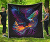 Eagle Colorful Quilt Twin Queen King Size 57