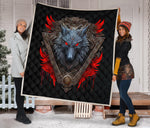 Angry Wolf Quilt Twin Queen King Size 9