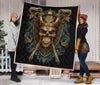 Skull Viking Quilt Twin Queen King Size 135