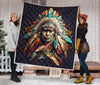 Native American Chef Warrior Quilt Twin Queen King Size 88