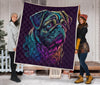 Pug Dog Quilt Twin Queen King Size 123