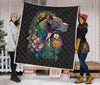 Pitbull Flower Quilt Twin Queen King Size 118